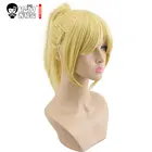 HSIU высокое качество Аниме игра FateApocrypha Мордред косплей парик костюм играть Женщина взрослый парики Хэллоуин синтетические волосы