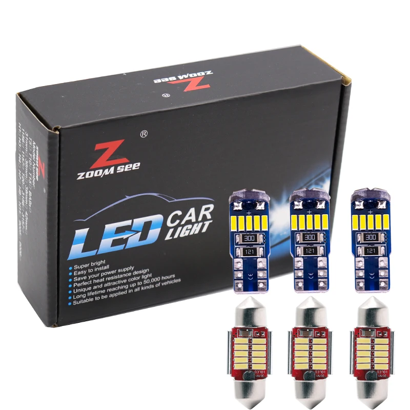 100% совершенно белая Светодиодный ная лампа без ошибок для салона купольная карта