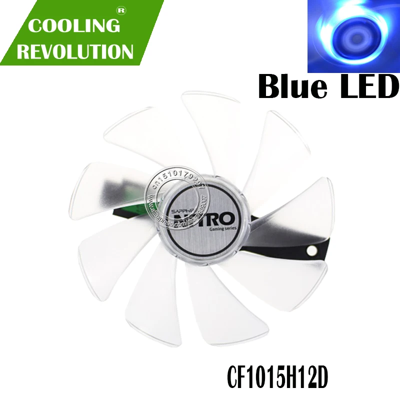 95 мм CF1015H12D Шестерня LED кулер вентилятор Замена для Sapphire NITRO RX590 RX580 RX570 RX480 RX470 4N001-02-20G вентилятор для видеокарты