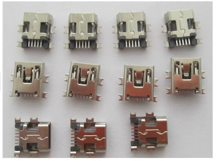 

Free shipping For new car navigation guide charging port socket mini USB 5P data interface USB female