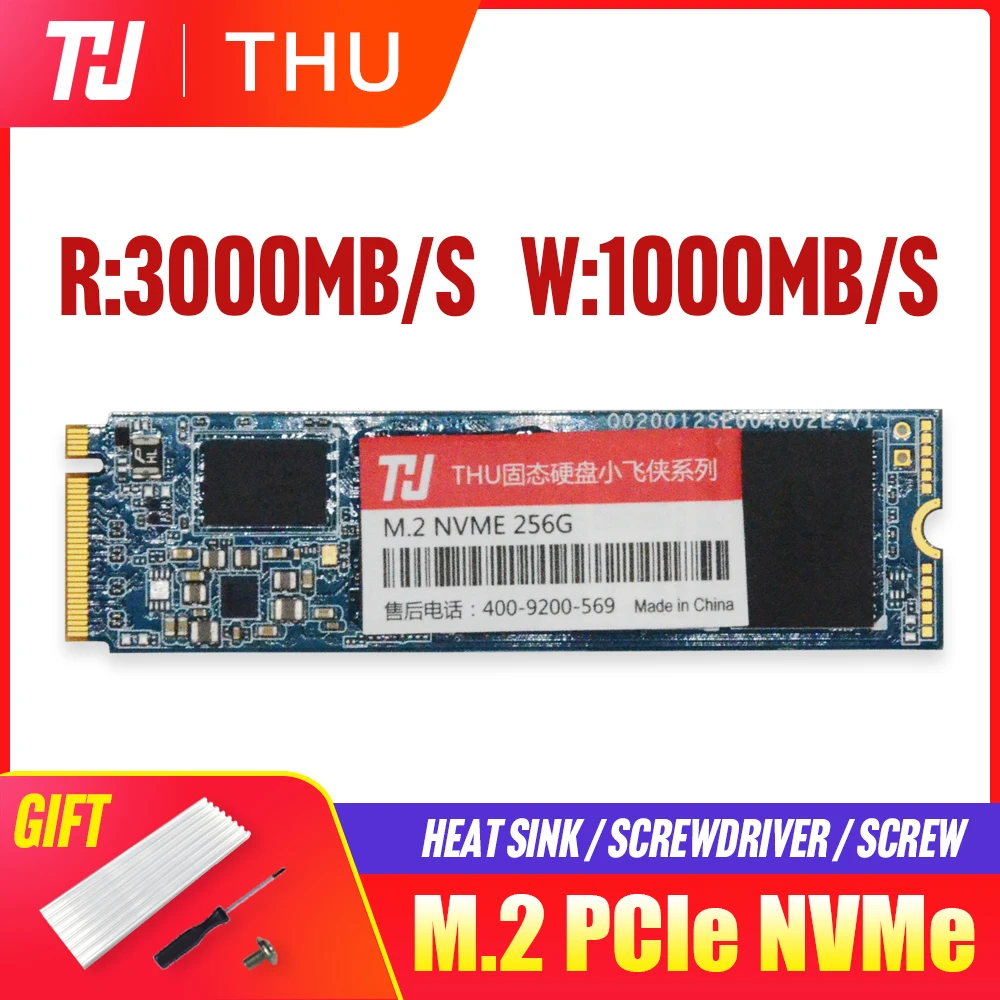 

New/Original THU Professional SSD 256GB 512GB 3D NAND M.2 2280 PCIe NVMe Gen3 x 4 Internal Solid State Drive