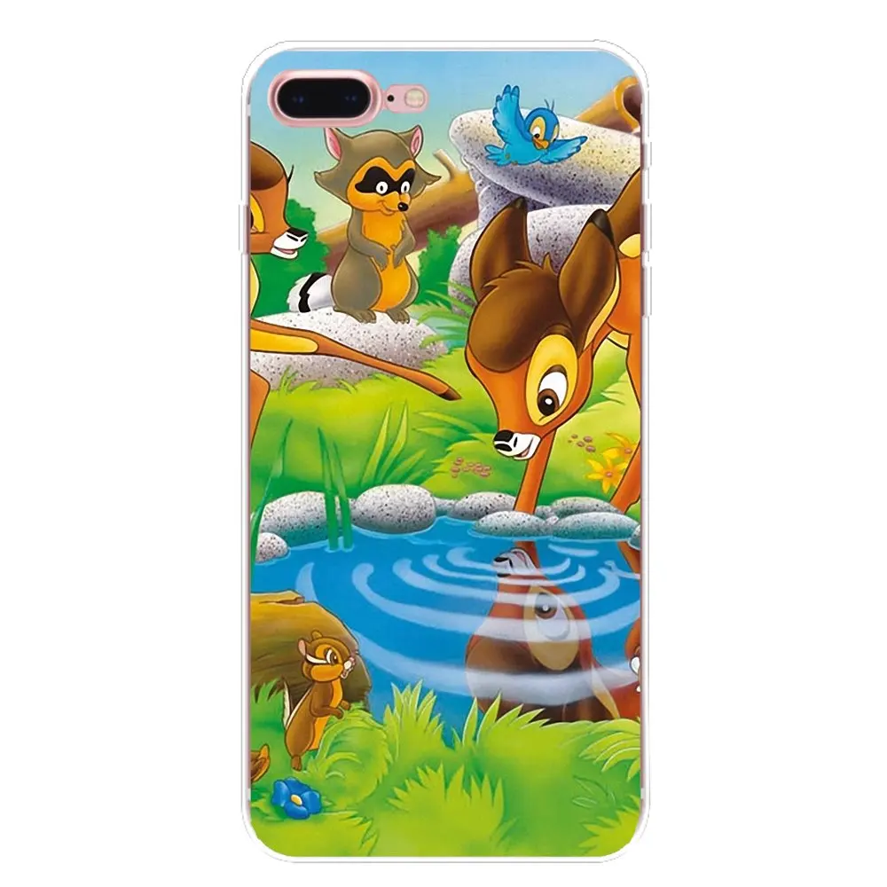 For Samsung Galaxy S2 S3 S4 S5 MINI S6 S7 edge S8 S9 Plus Note 2 3 4 5 8 Coque Fundas Silicone Case Cute Bambi fawn hearts anime |