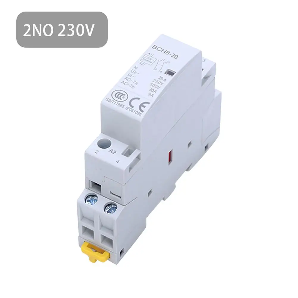 Контактор переменного тока 2P 20A 230V 2NO 60HZ Din Rail бытовое прочное реле контактора