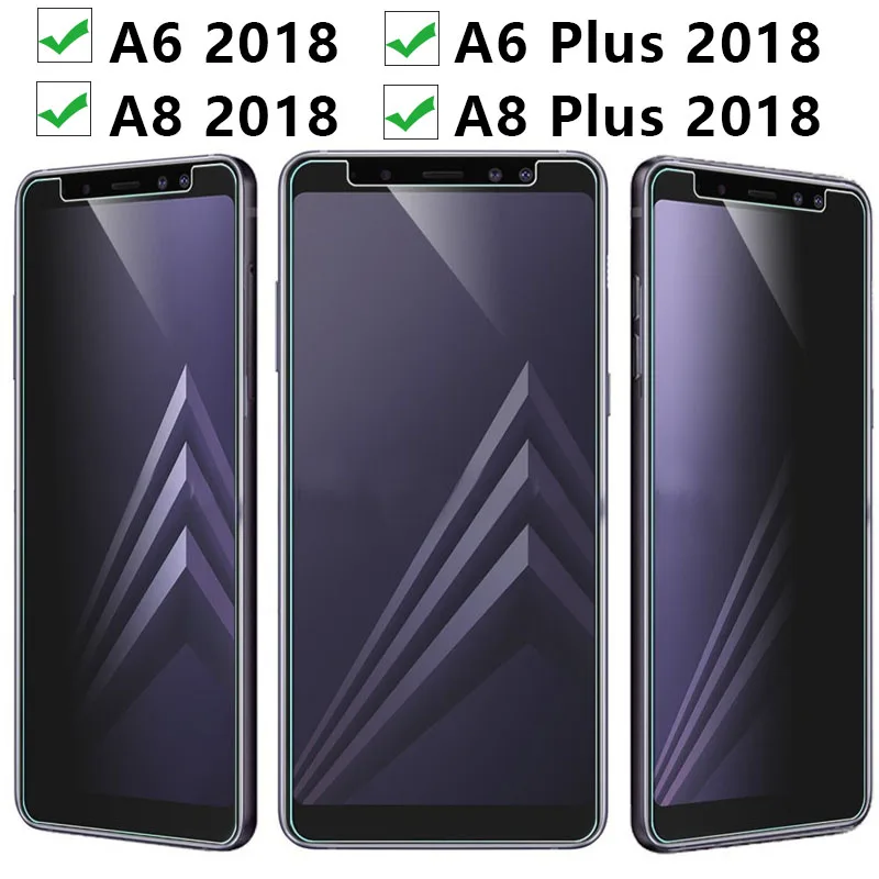 Защитное стекло для Samsung A6 Plus 2018 A8 A 6 8 Защитная пленка экрана закаленное Galaxy 6a 8a