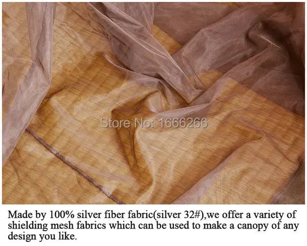 

YUHENG Factory 100% SILVERFIBER Coated Radiation protection bed canopy