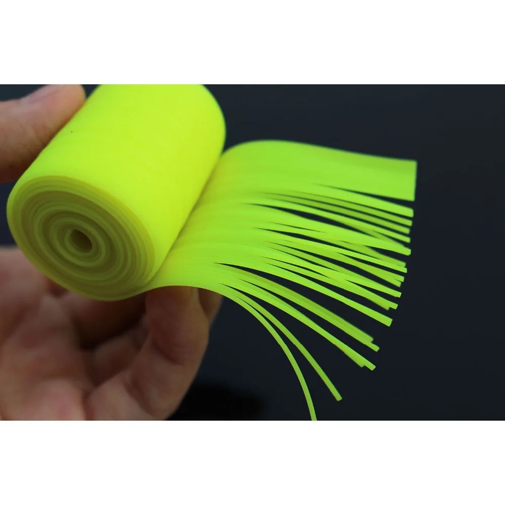 Tigofly 1 м Chartreuse Силиконовые юбки круглый цилиндр 0 7 мм Спиннер приманка кальмар