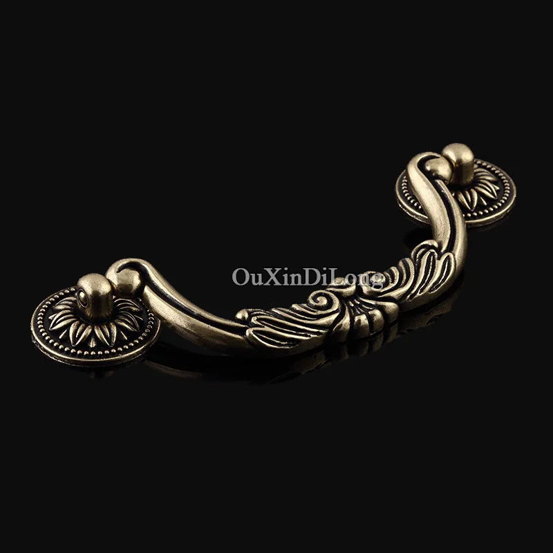Retro 2PCS European Antique Kitchen Cabinet Door Furniture Handles Cupboard Wardrobe Shoe Drawer Pulls and Knobs | Обустройство дома