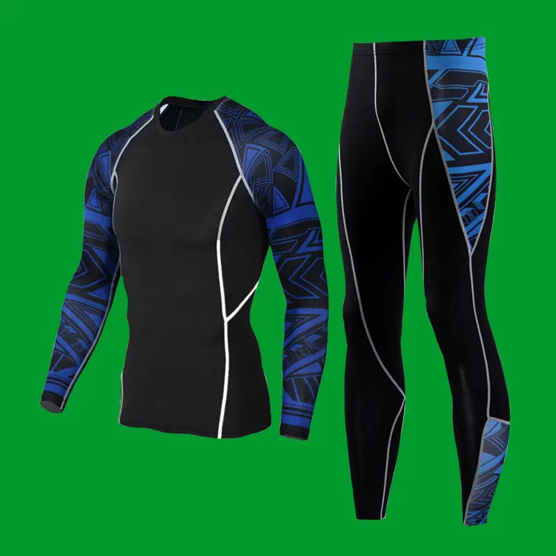 Футболка и штаны мужские компрессионные Джоггеры для фитнеса бодибилдинга брюки