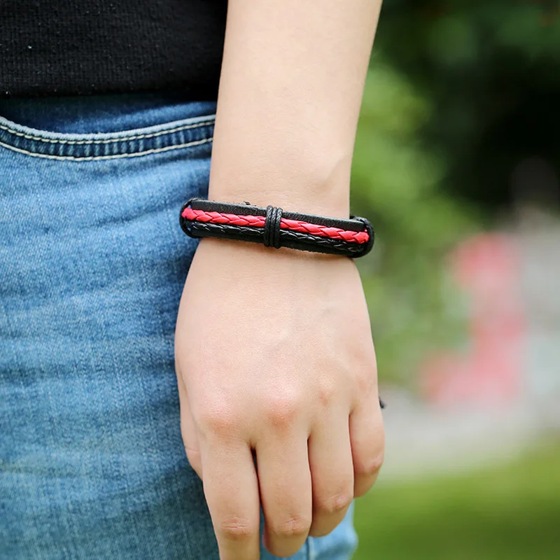 2018 Fashion Bracelets for Women Wrap Genuine Leather Bracelet Braided Rope Men Wedding Jewelry Friendship | Украшения и