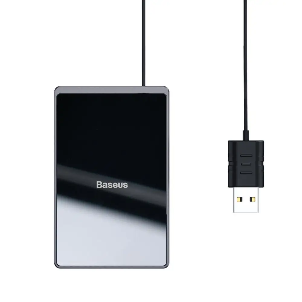 BLACK Baseus 15 Вт Qi Беспроводное зарядное устройство портативный ультра тонкий беспроводной зарядный коврик для iPhone 11 Pro X XS XR 8 samsung S10 S9 Xiaomi Mi 9 - Тип штекера: BLACK