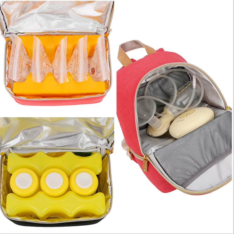 Baby Bags For Mom Bottle Cooling Backpack Maternity Mummy Nursing Care Bag Wateroproof Kid Breast Milk Cooler | Мать и ребенок
