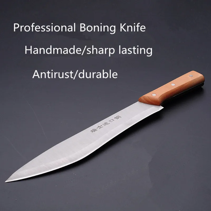 Бесплатная доставка кованые профессиональных косточки Ножи для шашлыков убоя