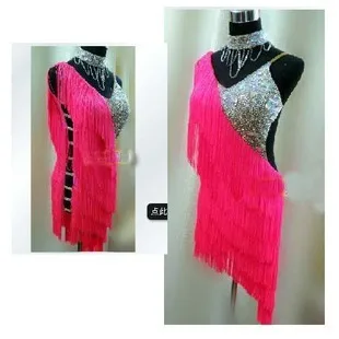 

custom custmize sparklibng diamond tassel latin Rumba cha cha rumba samba paso double jive dance dress competition wea S-XXXL