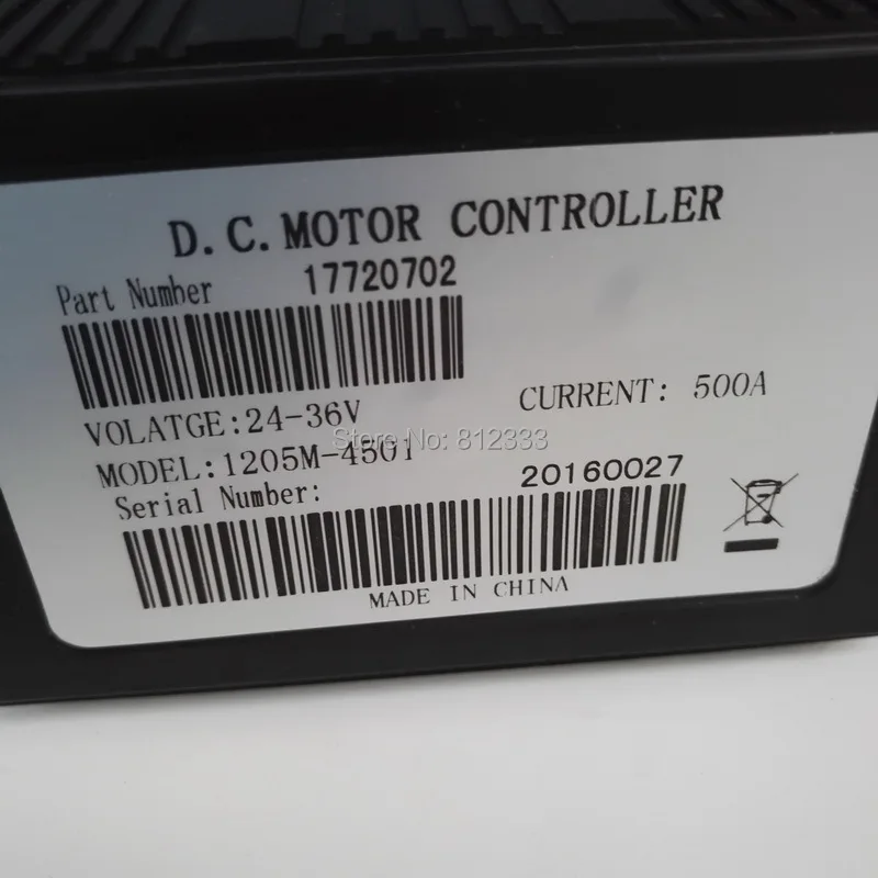 Контроллер двигателя серии DC 1205 M 4501 24 V 36 V 500A для Curtis 1205M-4501 Тип