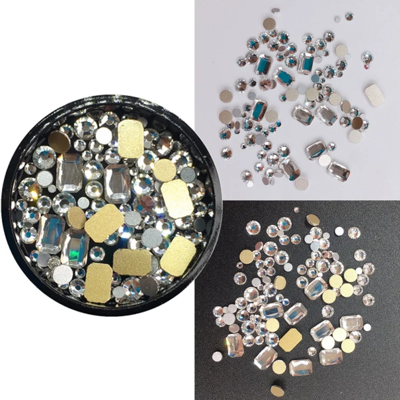 Новинка ювелирные украшения для ногтей с круглыми бриллиантами стикер