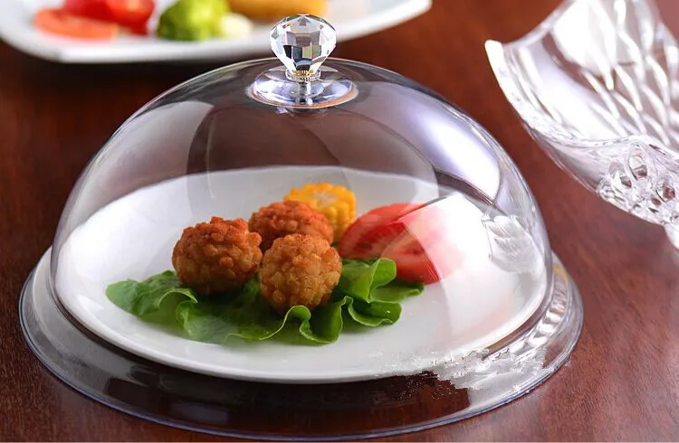 Прозрачная акриловая крышка для пищевых продуктов свежих закусок Купола