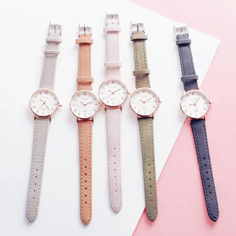 Классические Изящные Модные женские кварцевые часы в стиле ретро простой