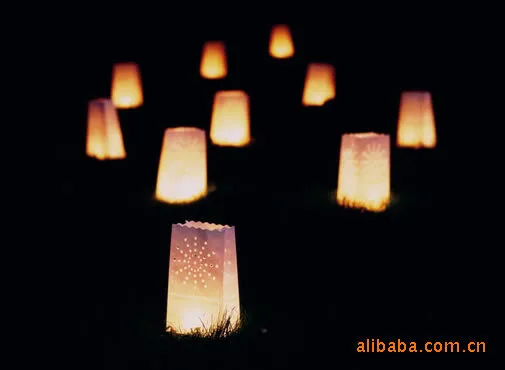 30 шт./лот Солнечный подсвечник для чая Luminaria бумажный фонарик-подсвечник