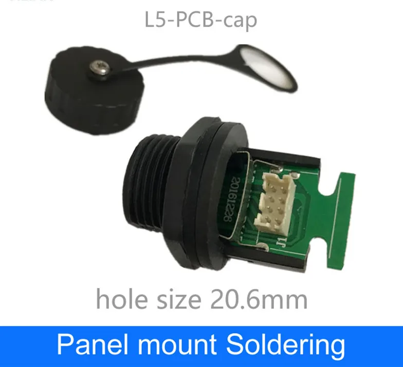 Разъем для печатной платы M19 RJ45 разъем подключения к сетевому Интерфейсу Ethernet с