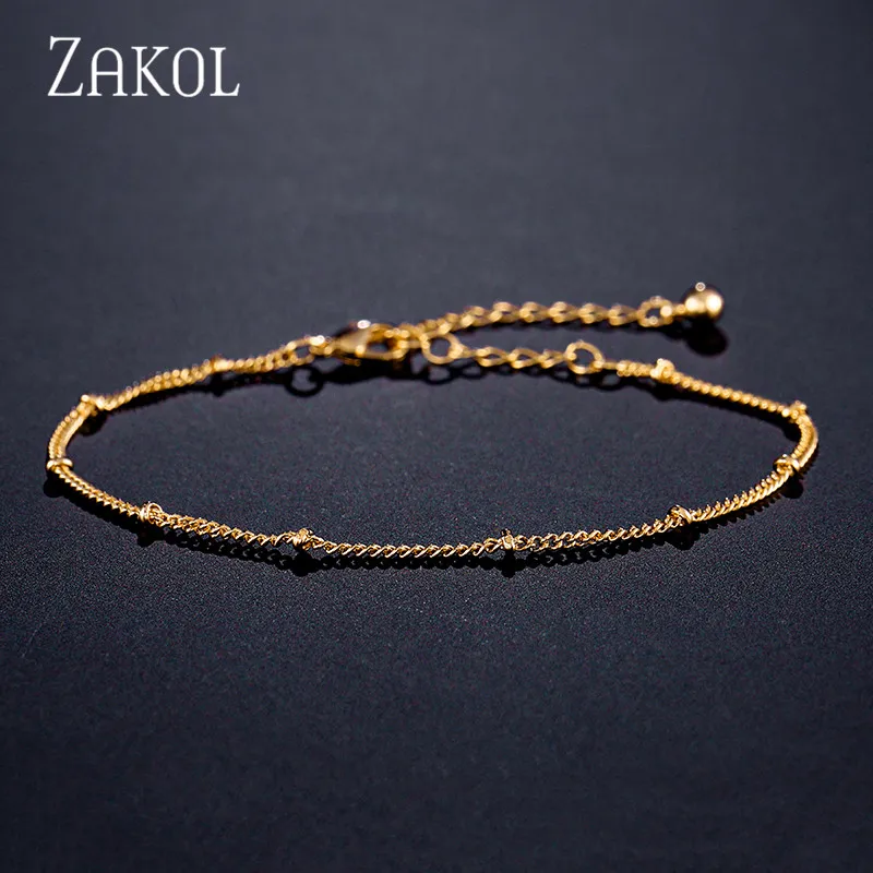 Модный Круглый Теннисный браслет ZAKOL с микро мозаикой из кубического циркония розового золота, ювелирные изделия с кристаллами, высокое качество, FSBP2043 - Окраска металла: Gold Color 4