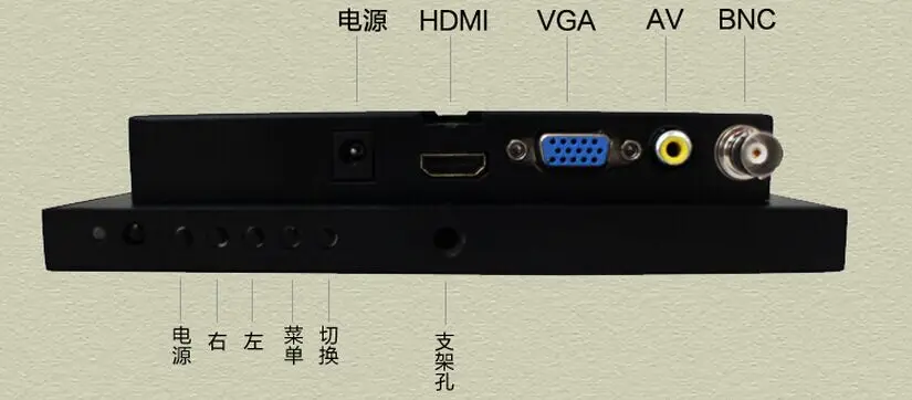 7 дюймовый промышленный ЖК монитор компьютера HDMI hd AV VGA BNC вход экран|Мониторы| |