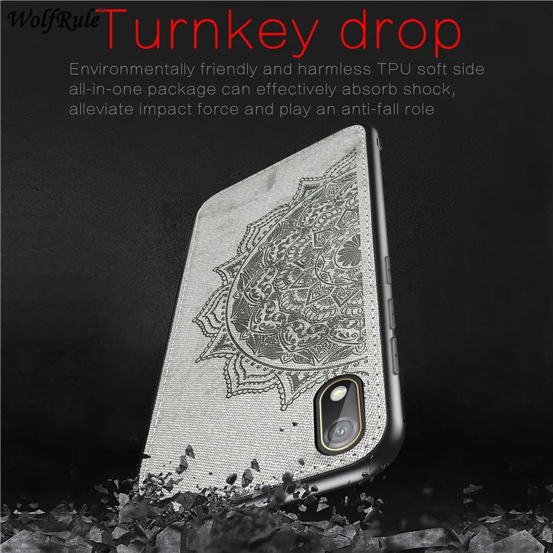 Для Huawei Y5 2019 мягкий чехол из ТПУ с рамкой тканевый бампер защитный жесткий для