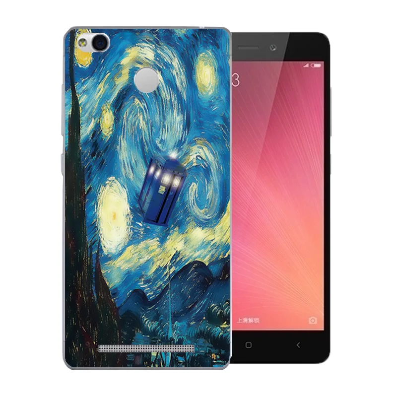 For Xiaomi Redmi 3 Pro Case 3S S Van Gogh Pattern Soft Silicon Back Cover 5.0&quot for Prime Bags |