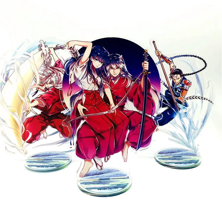 Inuyasha Sesshoumaru прозрачный фигурка на акриловой подставке настольное украшение