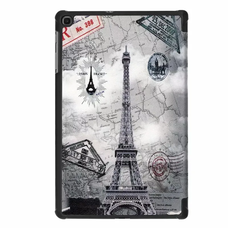 Ультратонкий чехол для samsung Galaxy Tab A 10,1 SM-T510 SM-T515 T510 T515, умный чехол-книжка из искусственной кожи, чехол для планшета+ пленка+ ручка