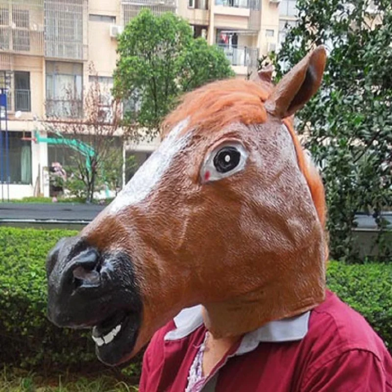 Маска Зебра на Хэллоуин реквизит для фотобудки латексная Маскарадная маска с