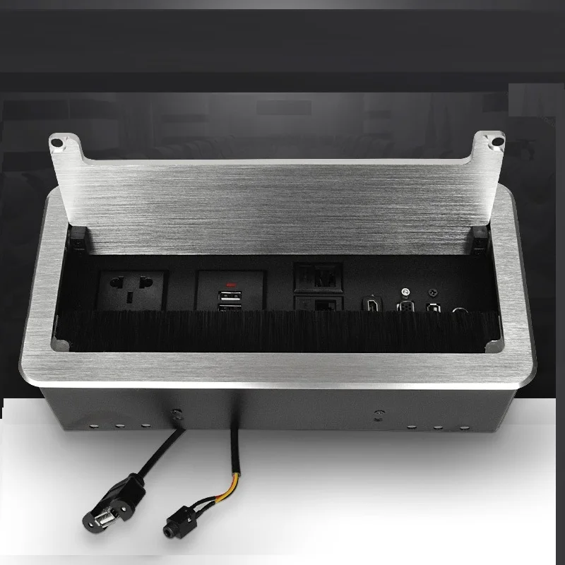 NEW Weld-Free Desktop Socket Wire Box USB Charging for Office CN AC outlet Network VGA HDMI 3.5MM | Электроника