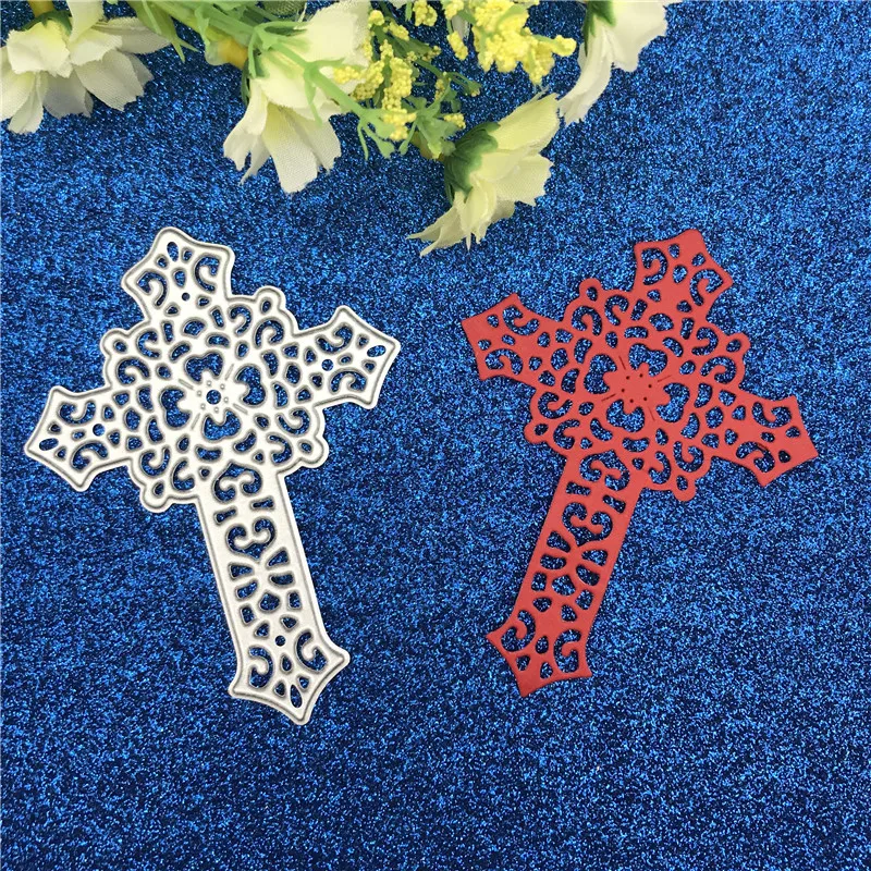 Лоза крест кружева алмаз bless металлические режущие штампы трафарет для DIY