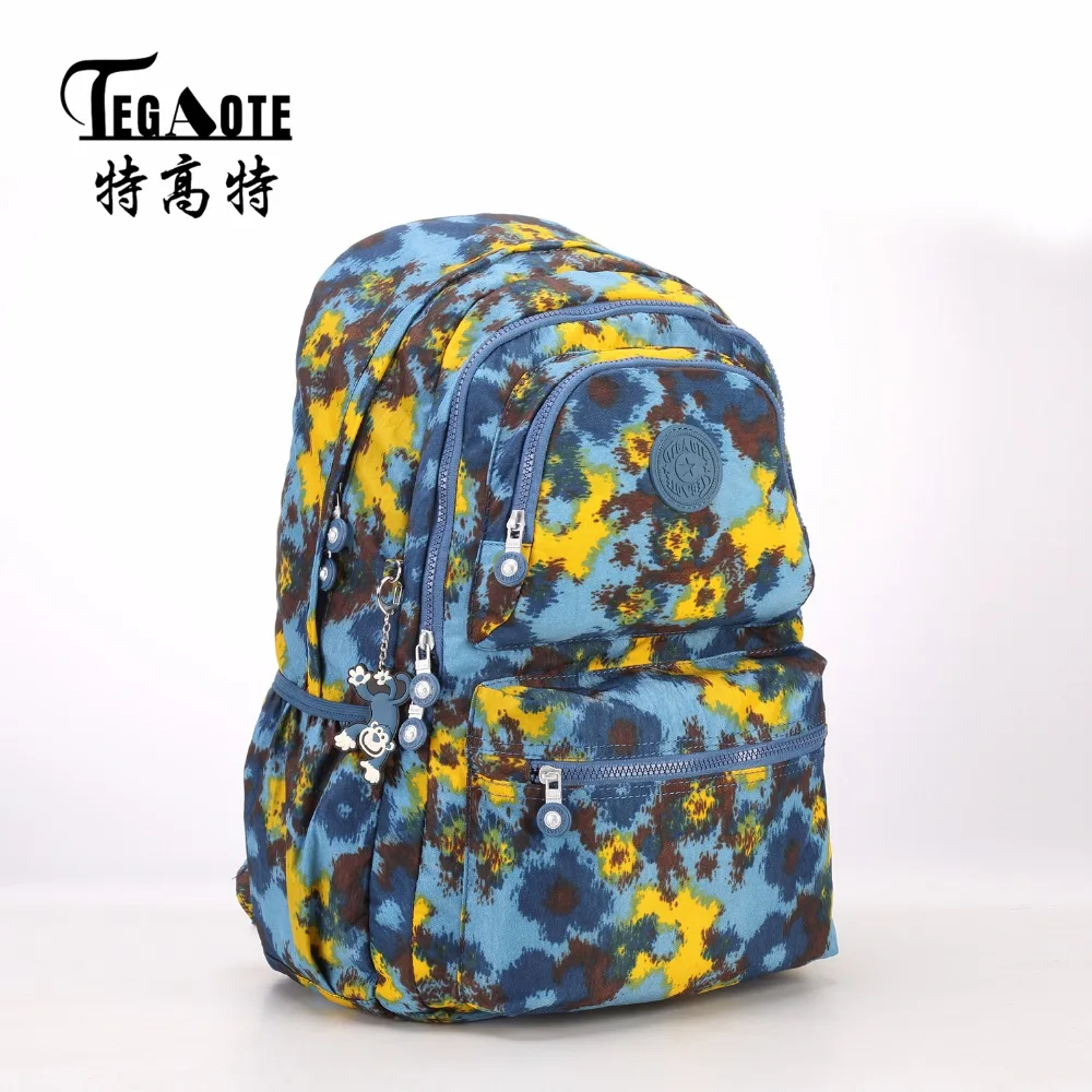 TEGAOTE легкий нейлоновый водонепроницаемый рюкзак для девочек-подростков Mochila