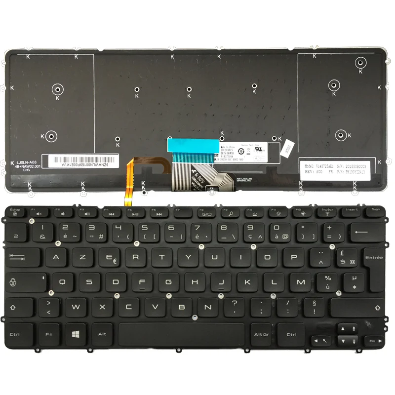 New French Laptop keyboard for Dell Precision M3800 XPS 15 9530 FR with backlit | Компьютеры и офис