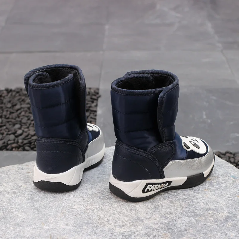 

Children snow boots warm plush kids boots waterproof non-slip girls & boys boots platform winter shoes for -40 degrees