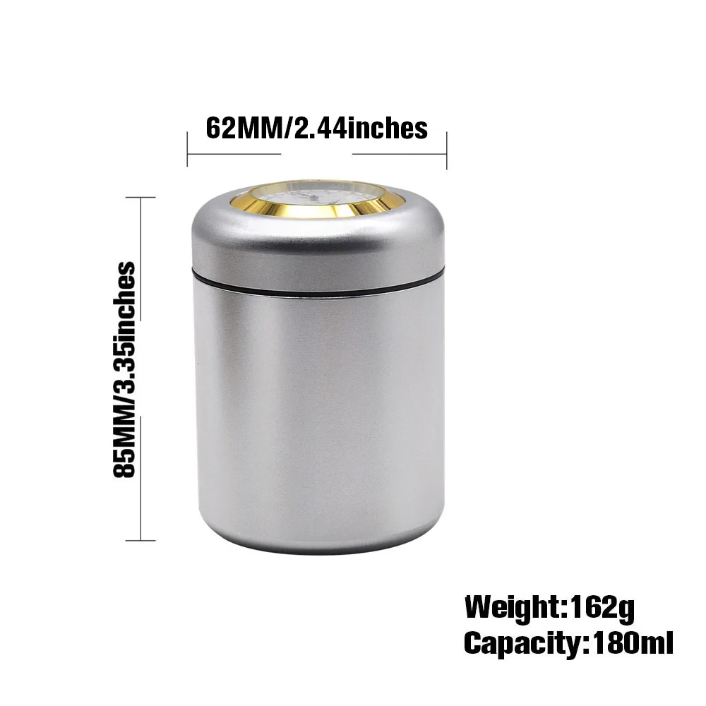HORNET Air Craft Алюминиевый металлический контейнер для хранения с термометром и
