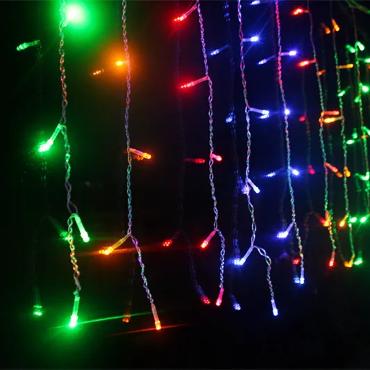 Романтические разноцветные СВЕТОДИОДНЫЕ гирлянды RGB для занавесок 4 м 100 SMD