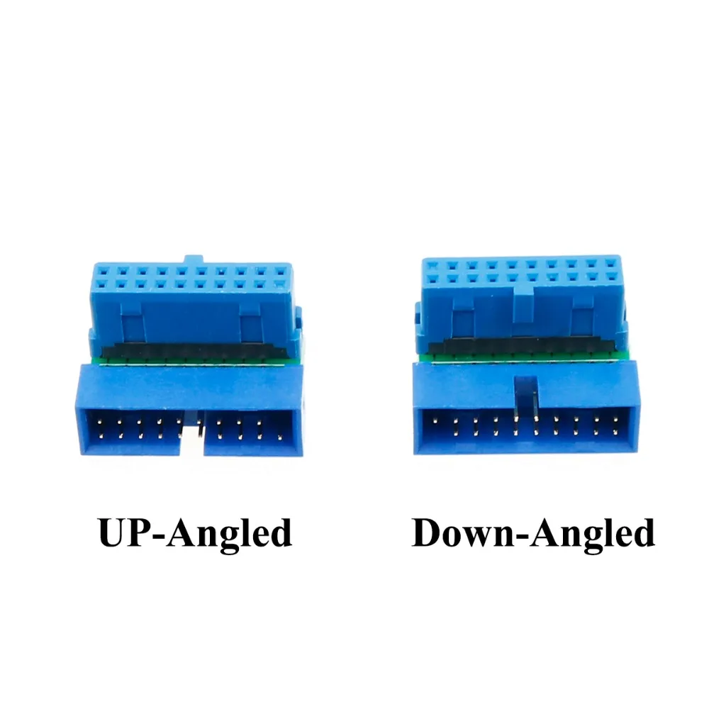 YuXi 2 шт./лот USB 3 0 20pin 19pin разъем 90/180 градусов материнская плата chassisplugged пластина IDC 20