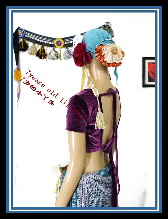 

Velvet Fat Chance Tribal Choli Belly Dance Costume Short Sleeve Top FB33-FB38