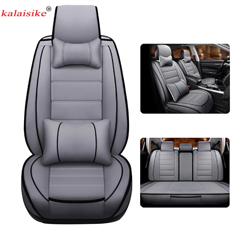 

Kalaisike Linen Universal Car Seat Covers for Mitsubishi all models ASX outlander lancer pajero sport pajero dazzle car styling