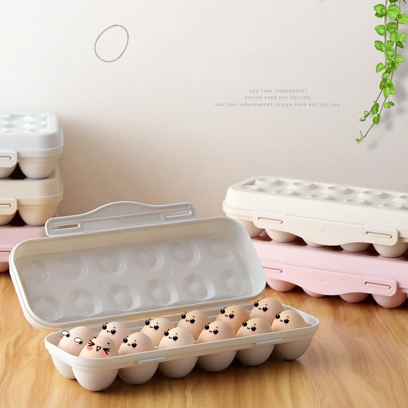 Kitchen Egg Storage Box 18 Grid Food Container Organizer Boxes for Plastic Multifunctional Crisper | Дом и сад