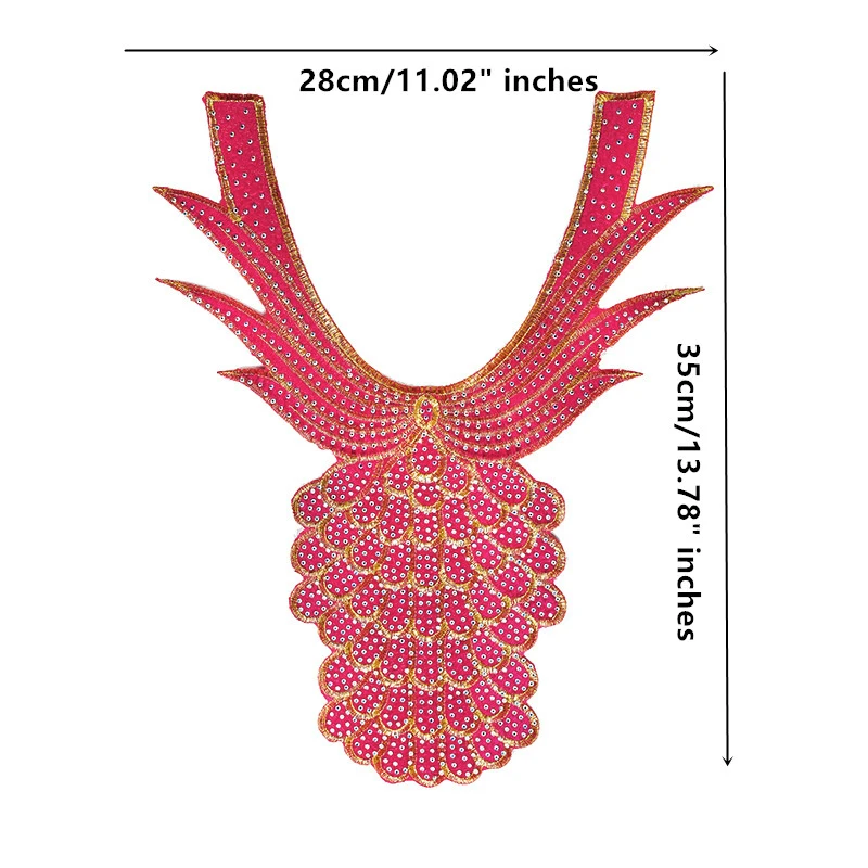 5 шт. расшитые бисером стразы кружевной вырез воротник аппликация нашивки