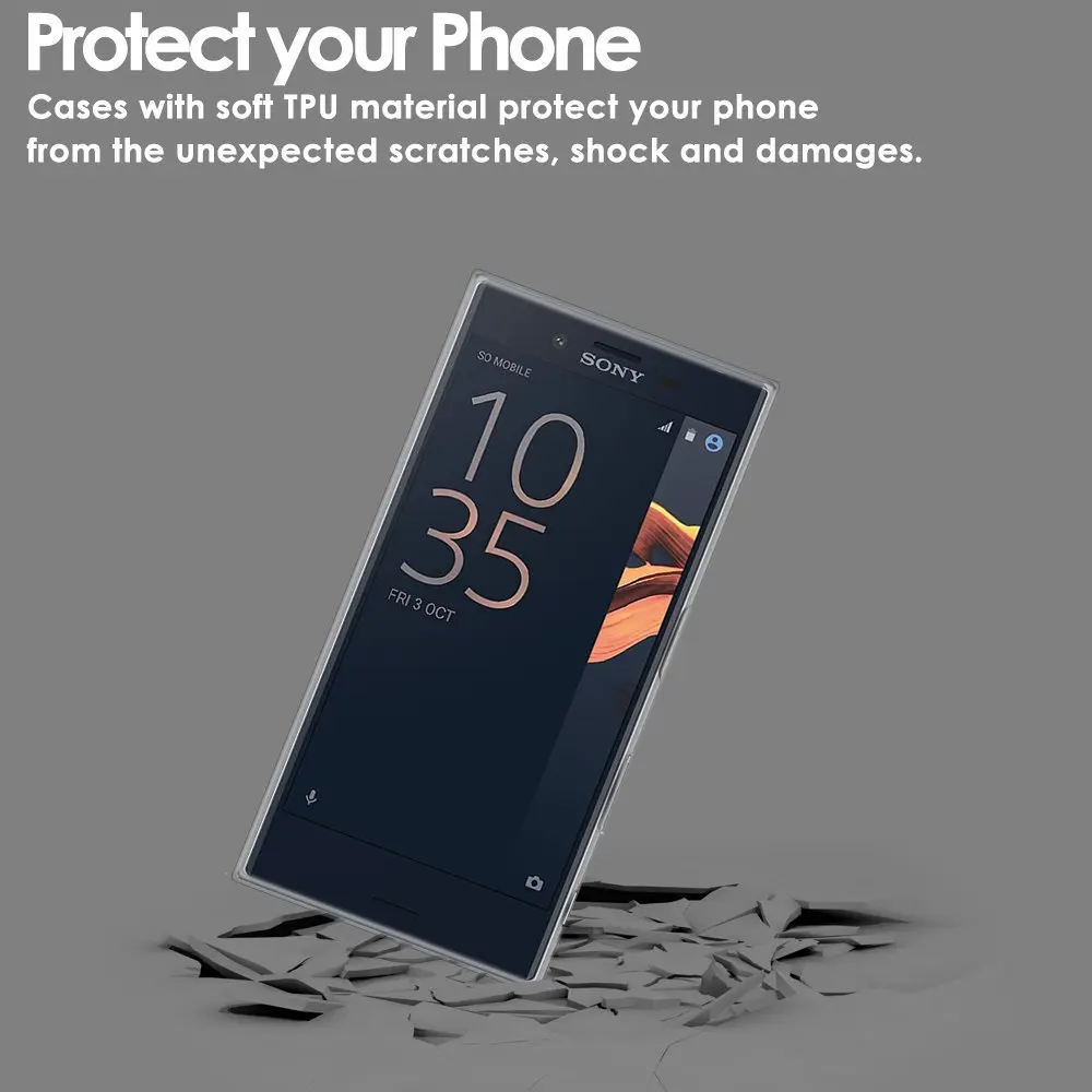 Гель тонкий чехол для sony Xperia XZ4 XZ3 XZ2 XZ1 L2 L1 XA3 XA2 XA1 ультра XR XZ компактный премиум мини
