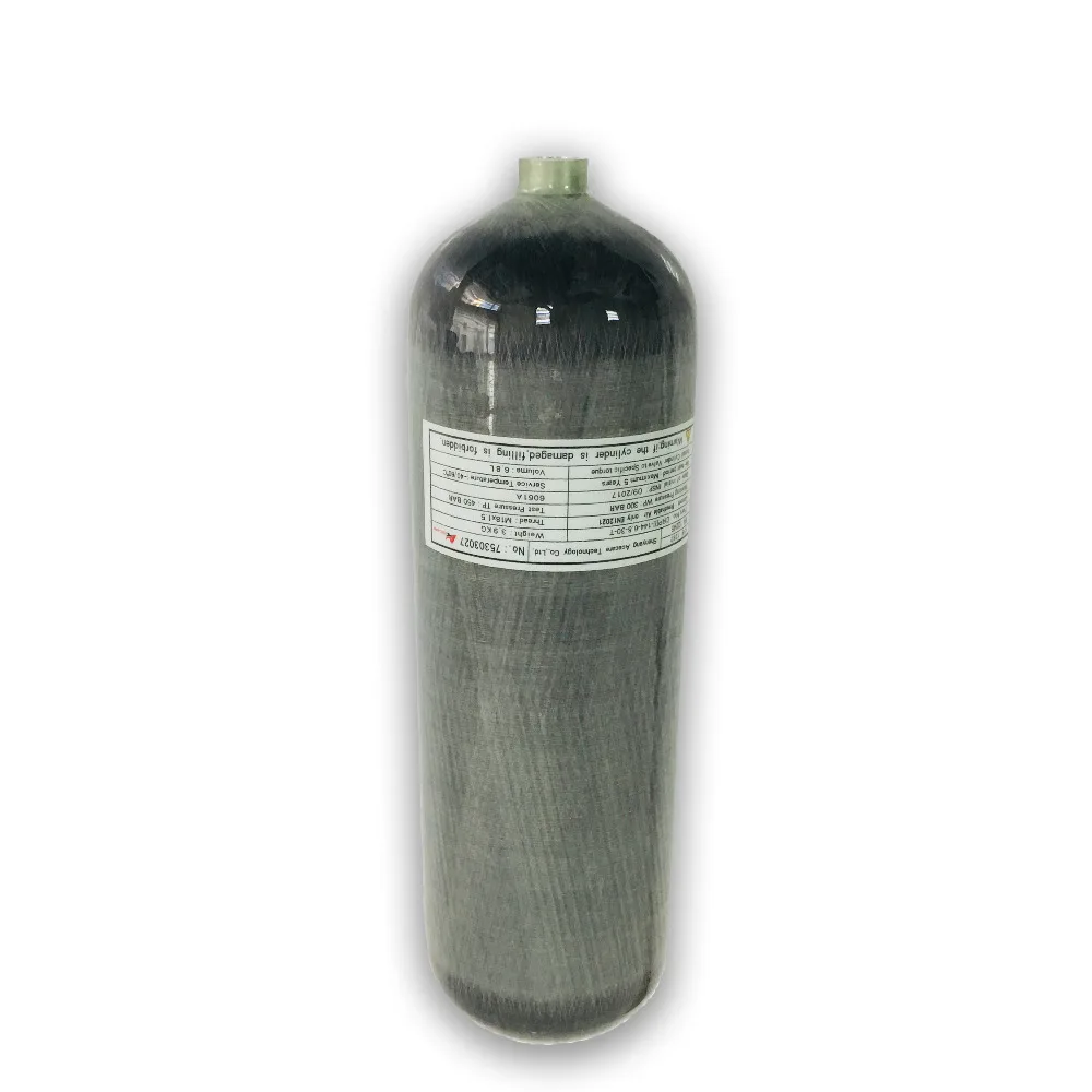 AC168 6 8l CE композитный цилиндр из углеродного волокна резервуар для дайвинга - Фото №1
