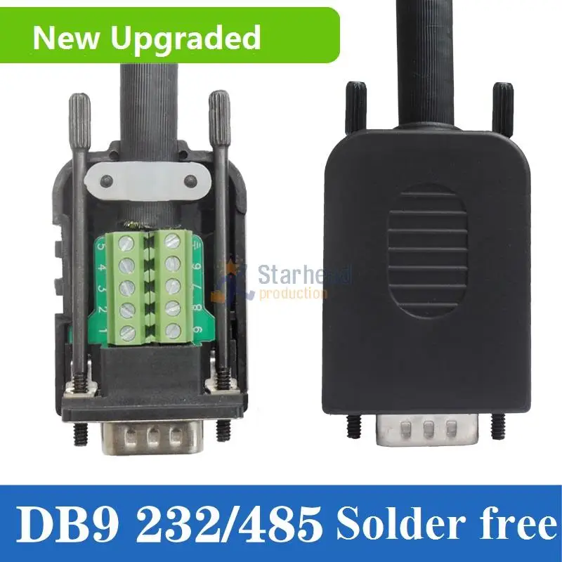 Клеммная колодка DB9 с чехлом для корпуса болтами или нитями клеммы DR9 RS232 RS485
