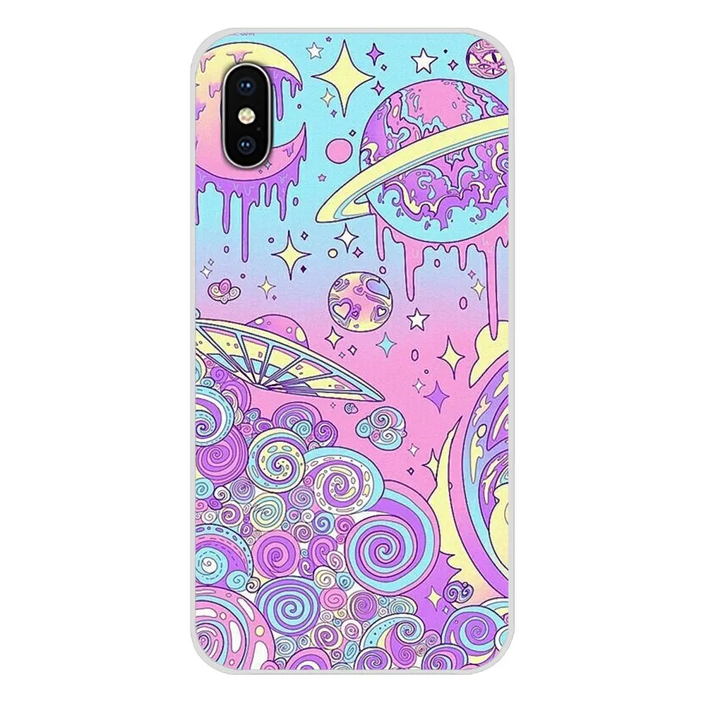 Мягкий прозрачный чехол для Samsung Galaxy S3 S4 S5 Mini S6 S7 Edge S8 S9 S10 Lite Plus Note 4 5 8 9 Girly Pastel Witch Goth