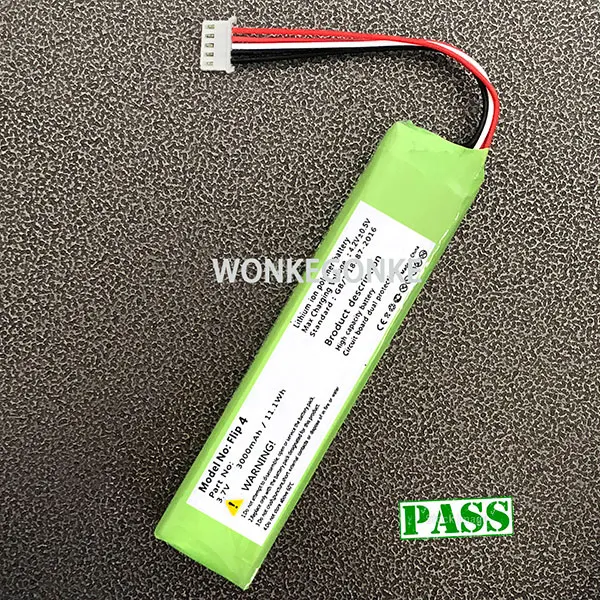 Wonkegonke 10000 мА-ч для JBL GSP0931134 Xtreme flip 3 флип 4 flip3 flip4 GSP872693 01 батарея - Цвет: Flip 4