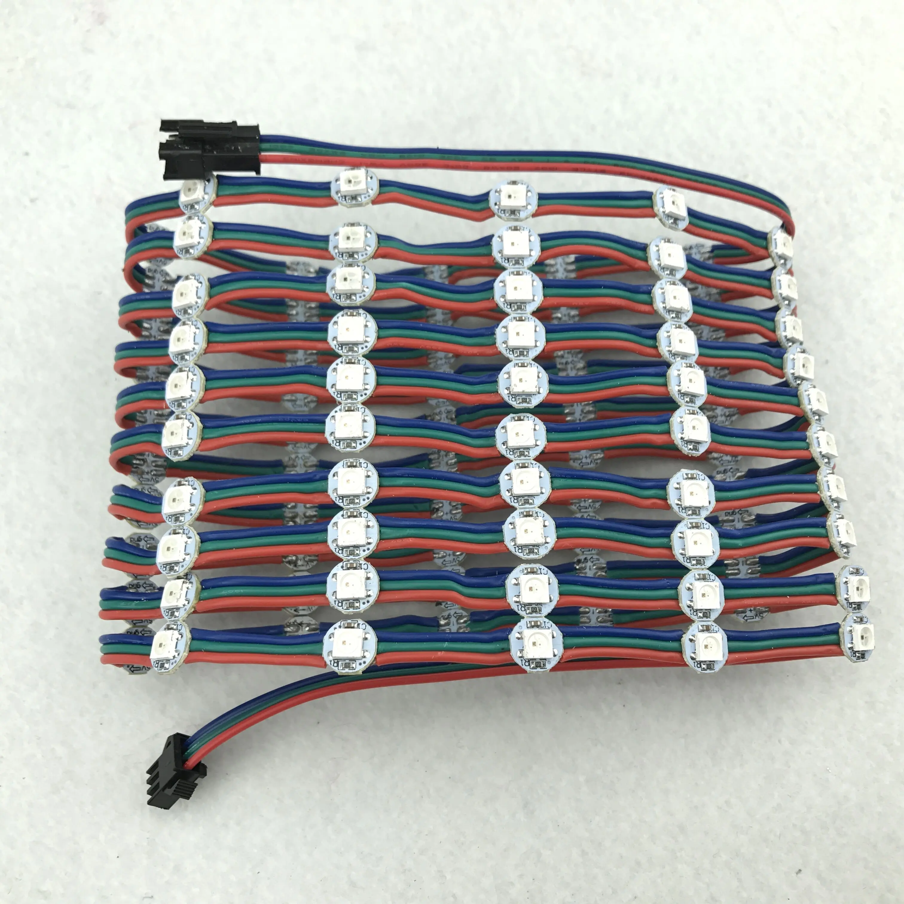 100 шт./струна DC5V WS2812B Модифицируемый rgb умный пиксельный свет С 3 контактным RGB
