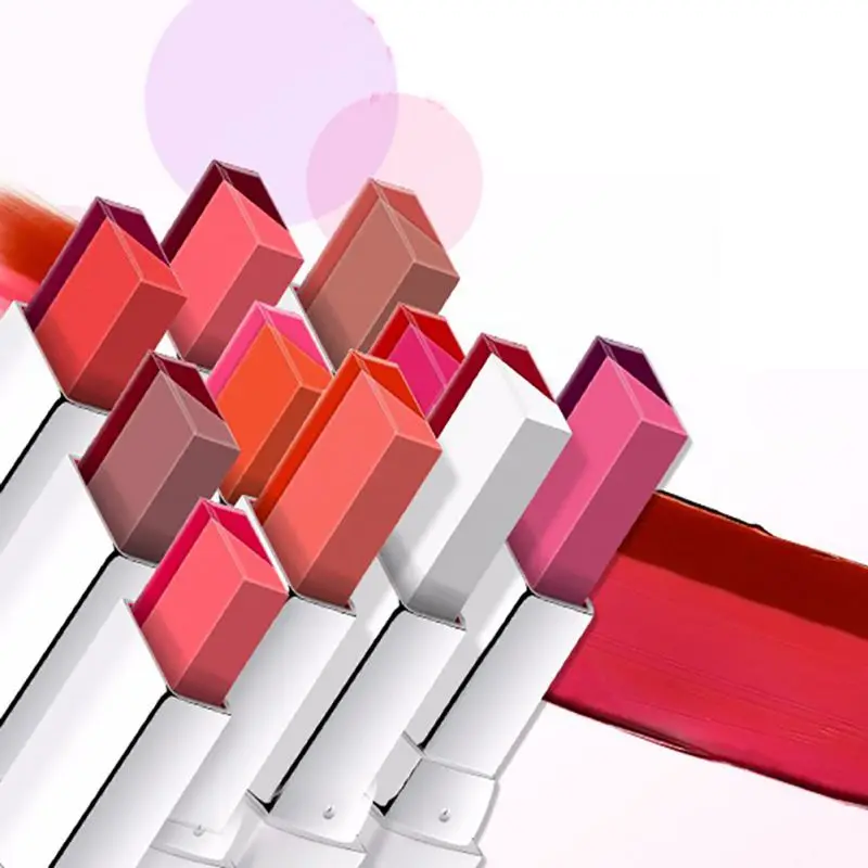 Горячие губы макияж мода двойной цвет градиентная помада 6 цветов