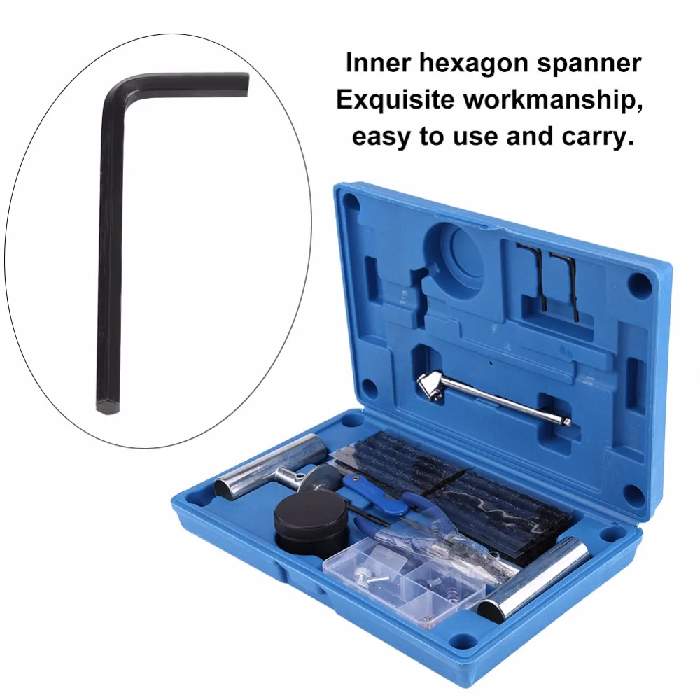 67 шт. набор инструментов для ремонта автомобильных шин проколов автомобиля